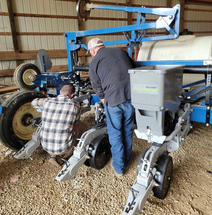 planter working on planter